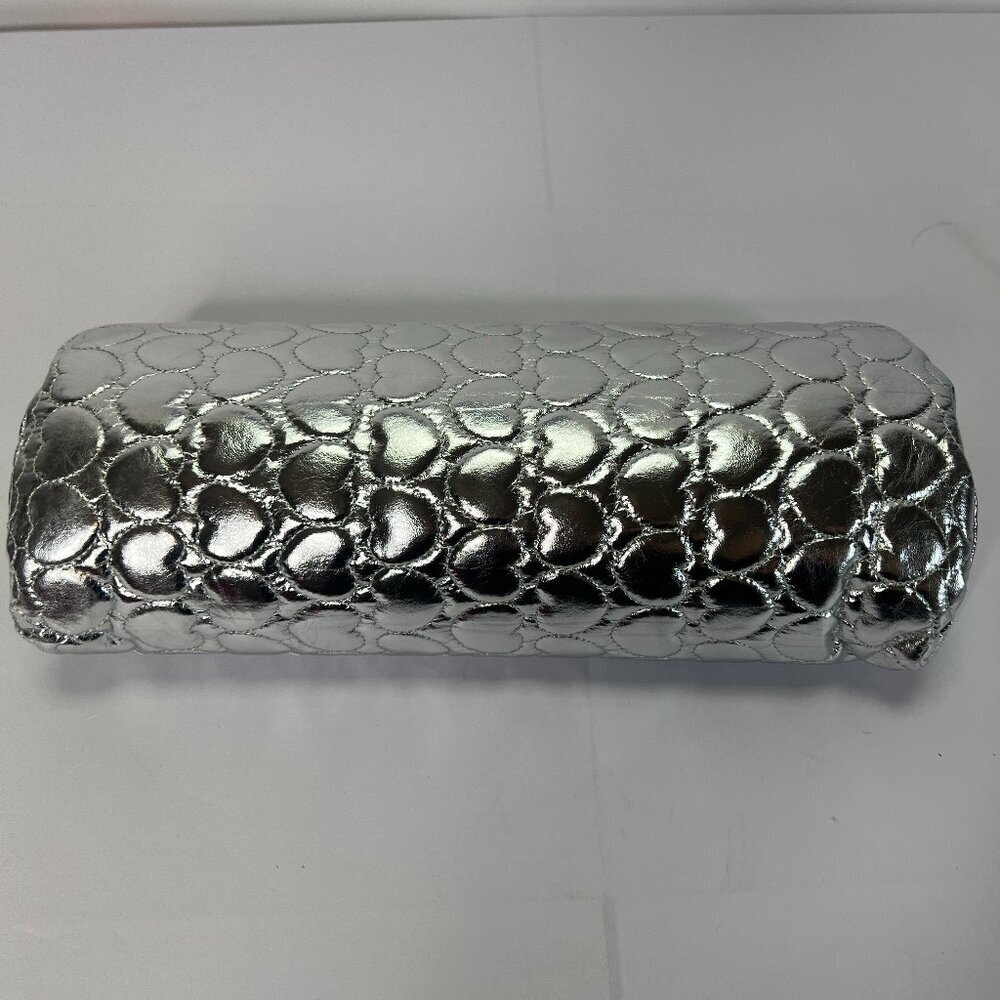 NWT Silver Hearts Manicure Hand Rest Pillow